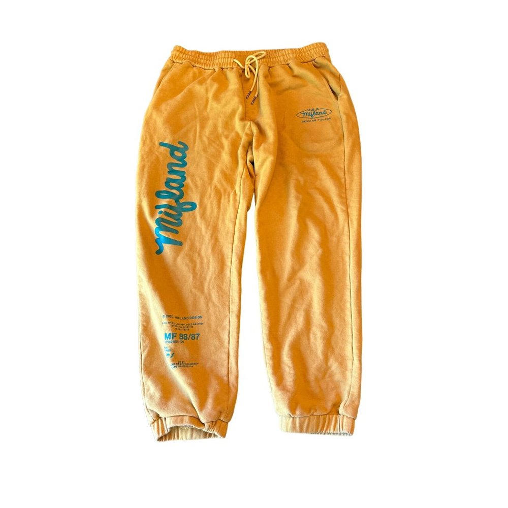 Mifland Mustard Yellow Jogger Track Pants Size 2 XL